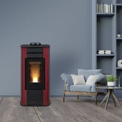 gemütliches Wohnzimmer mit Kaminofen