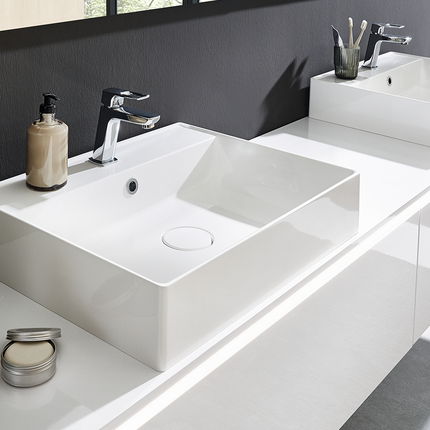 Modernes Aufsatzwaschbecken für Doppelwaschtisch