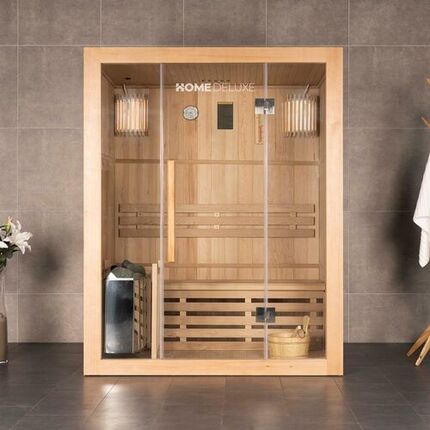 Sauna mit kompletter Glasfront
